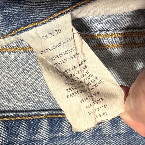Member’s Mark Light Wash Jeans Men’s Size 38 x 30 90s Style Straight Fit - Picture 15 of 15